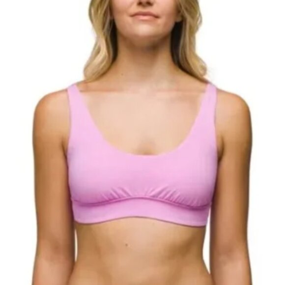 prAna Women's Large Mallorca Bikini Top Pink Cosmos Swimsuit Swim NWT - Picture 1 of 2